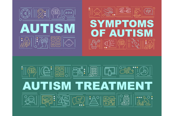 Autism Word Concepts Graphics for Branding