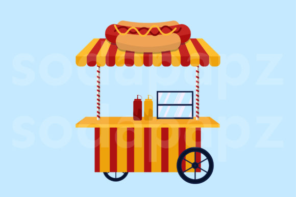 Carnival Fest – Hotdog Stand: Playful Icons & Graphics for Real Projects