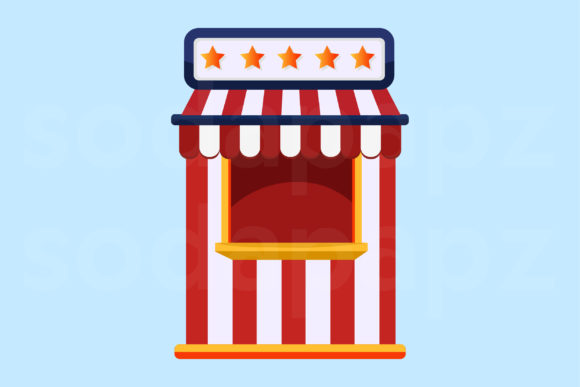 Carnival Fest Ticket Booth Graphics