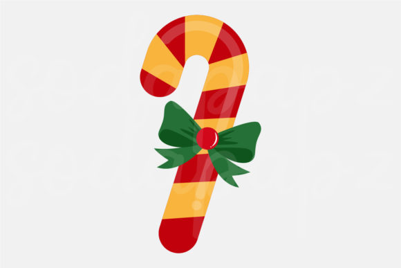 Classic Christmas Cane Graphics & Icons