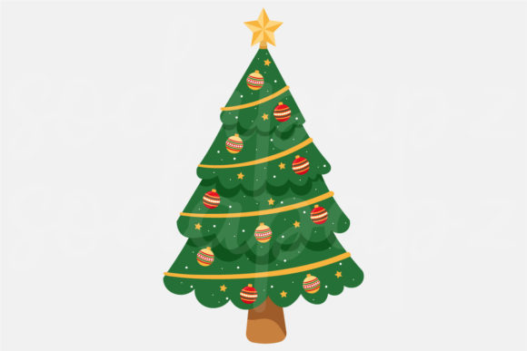 Classic Christmas - Christmas Tree Graphics & Icons