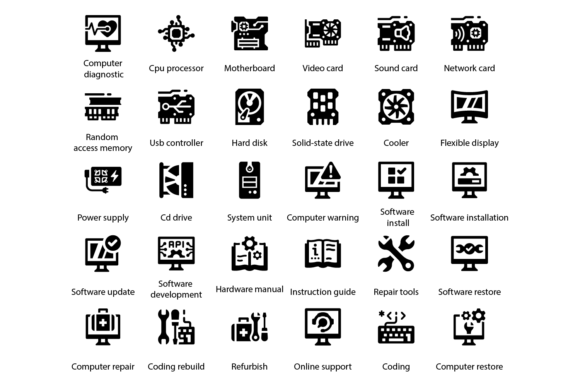Computer Hardware Icons