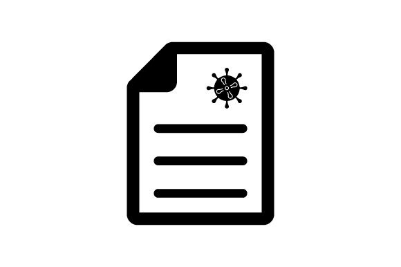 Coronavirus Test Report Icon: Graphics & Icons for Real Projects