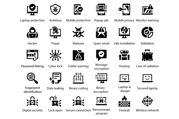 Cyber Security Icons: Modern Graphics & Icons for Brand Clarity