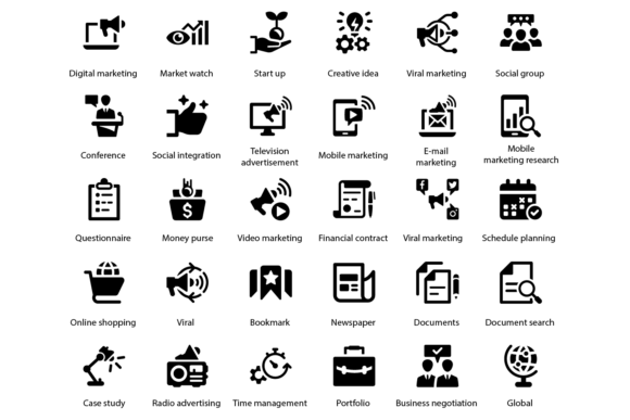 Digital Marketing Icons: Premium Graphics & Icons for Local Brands