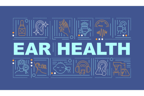 Ear Health Word Concepts Banner: Graphics for Real Publishing
