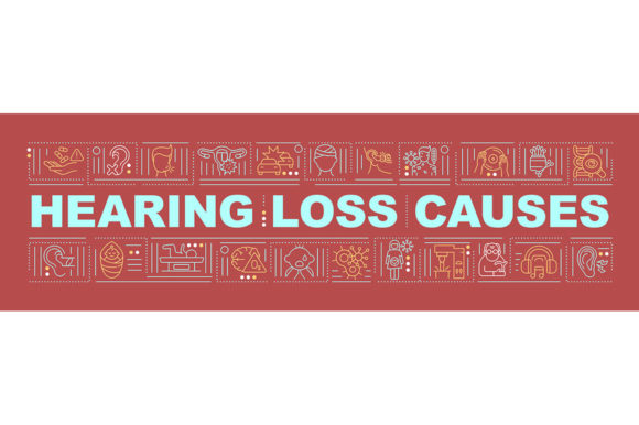 Hearing Loss Causes Banner: Graphics & Graphic Templates