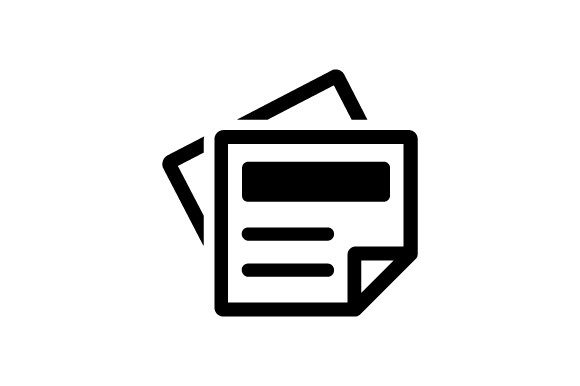News Paper Icon: A Graphic Asset for Modern Publishing