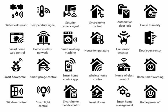 Smart House Icons: Modern Graphics & Icons for Real Projects