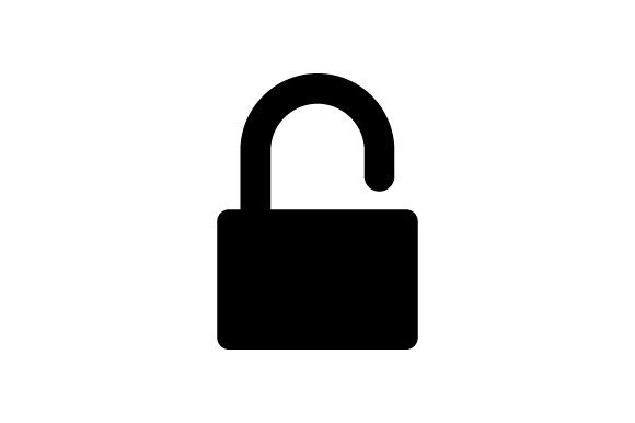 Unlock Protection Icon Graphics